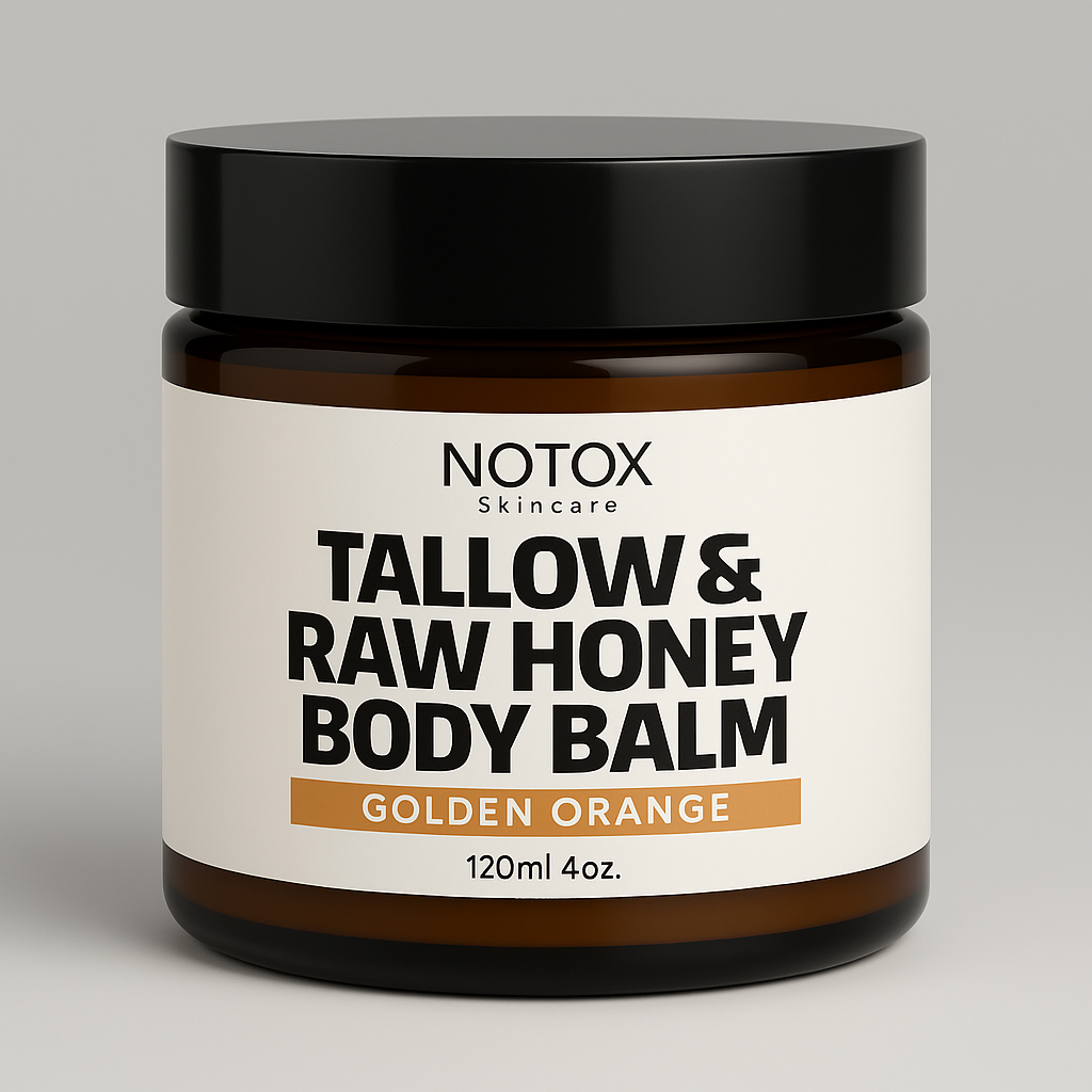 Tallow & Raw Honey Body Balm (120ml Size Golden Orange Scent) (free gift)