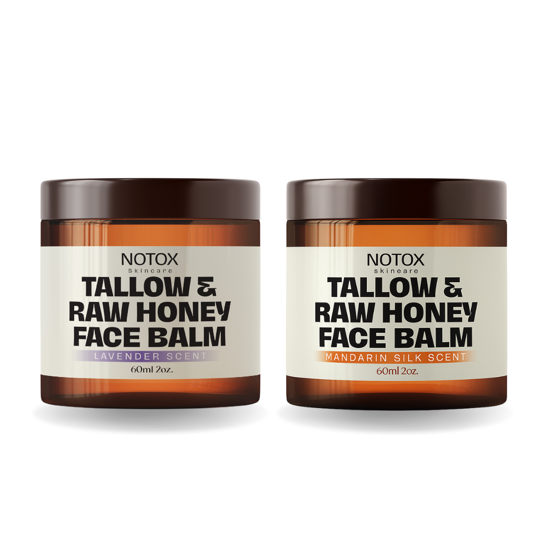 x2 Tallow & Raw Honey Face Balm Lavender & Mandarin Scent